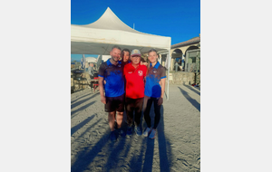 Kévin LAGIER, Pauline ANDRE, Cédric CAMPAGNINI accompagné de Jean-Marie GIRARD de l'ESB LA SAULCE-CURBANS