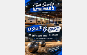 Match N3 : LA SAULCE - GAP II