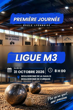 1ère journée de Ligue M3 à LA SAULCE / CURBANS