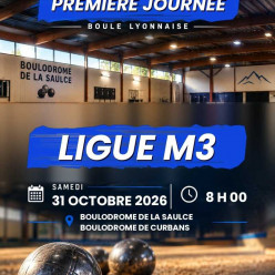 1ère journée de Ligue M3 à LA SAULCE / CURBANS
